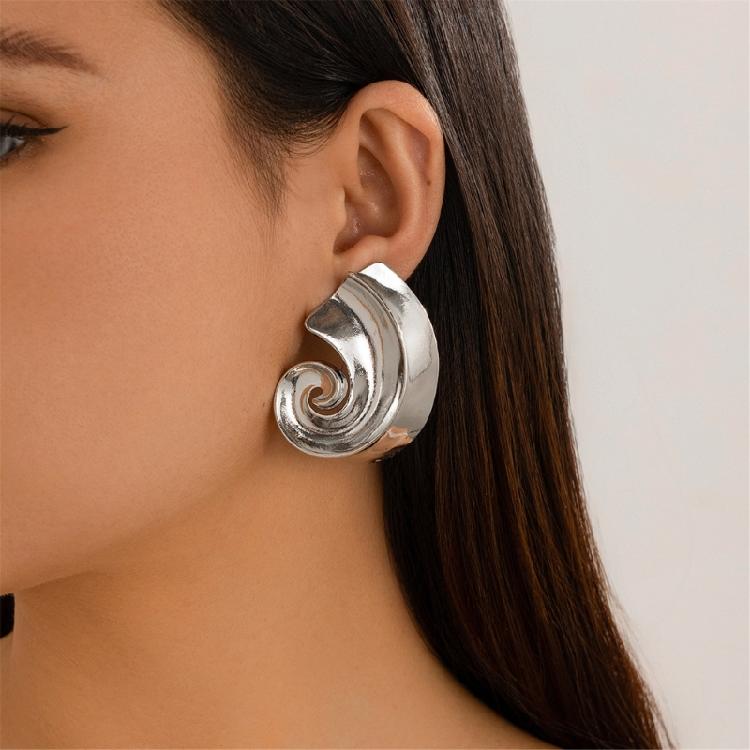 Screw Pendant Collar Necklace Elegant Screw Pendant Necklace Essential Ear Studs