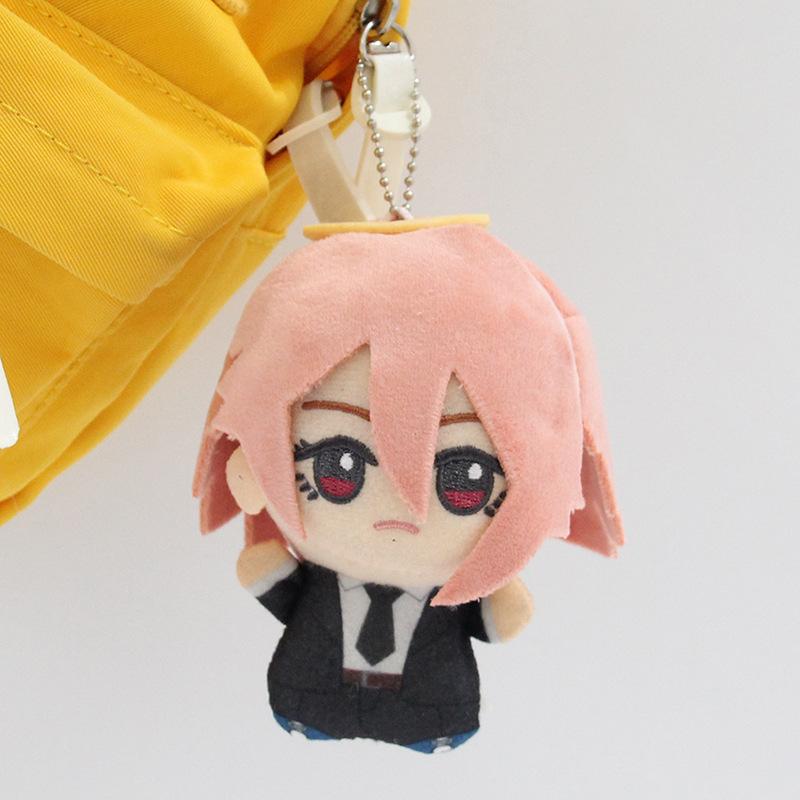 New Chainsaw Man 10cm Plush Dolls Denji Aki Power Himeno Cute Stuffed Keychains Anime Soft Bag Pendants Fan Merch Birthday Gifts