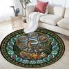Prehistoric Fossil Garden Round Area Rug Under Office Chairs Bedroom Living Room Home Decor