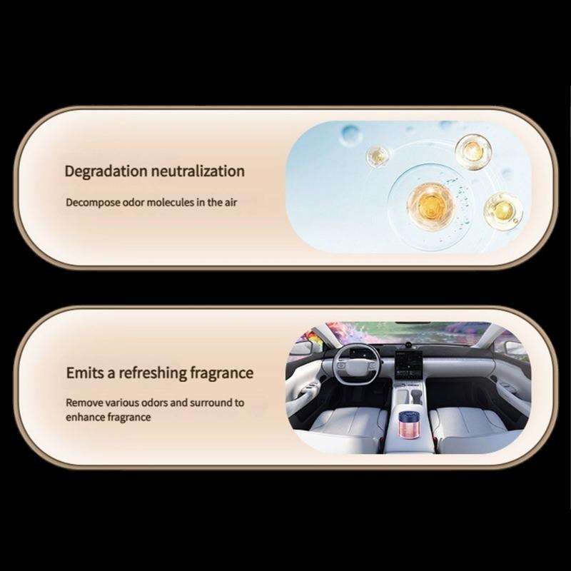 Car Air Freshener Vehicle Ornament 80g Glittering Odors Eliminators Essential Oil Diffuser Solid Fragrances Deodorizer