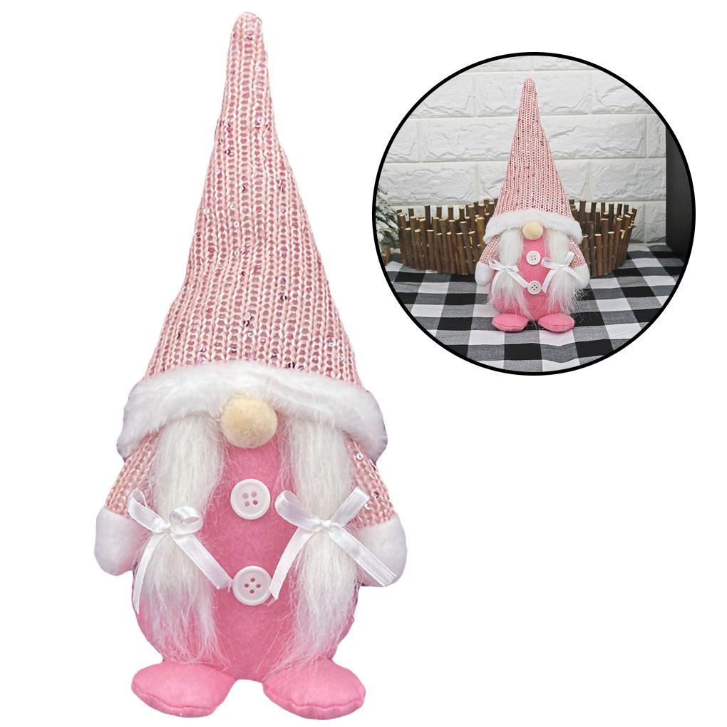 

Christmas Themed Faceless Doll Non-woven Fabric Hanging Ornament Tree Wall Window Decoration белый