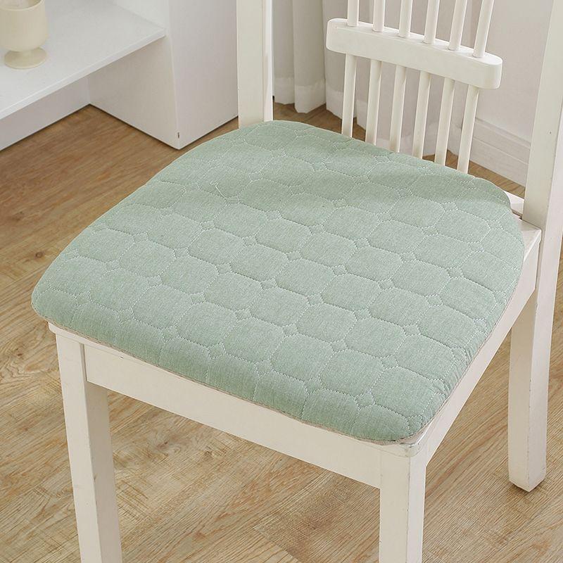 

Подушка для универсального обеденного стула «Четыре сезона», хлопковая подушка, подушка для офисного стула, подушка для студенческого табурета, нескользящая подушка для сиденья, бытовая подушка для ягодиц Y Cotton Detachable Square-Green Square 40*40cm