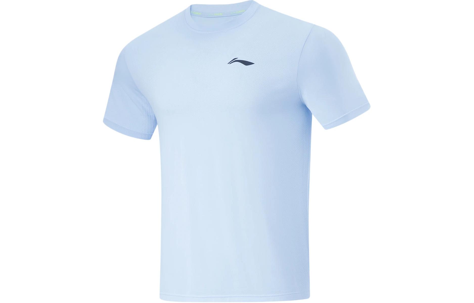 Li Ning T Shirt Men s Clear Sky Blue ATSU195-3 2XL