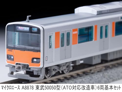 Micro Ace N Gauge Tobu 50050 Series (ATO-compatible modified car) 6-car basic set Railway model train A8878