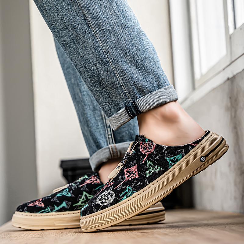 Fashion CYYTL Summer Mens Slippers Casual Outdoor Shoes Breathable Sneakers Walking Hiking Luxury Designer Fashion Loafers House Slides