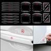 4 stuks Transparante Autodeurhandvat Sticker Decoratie Beschermfolie Voor Mercedes Benz AMG A B C E S Klasse GLC GLK GLE GLA CLA GLB