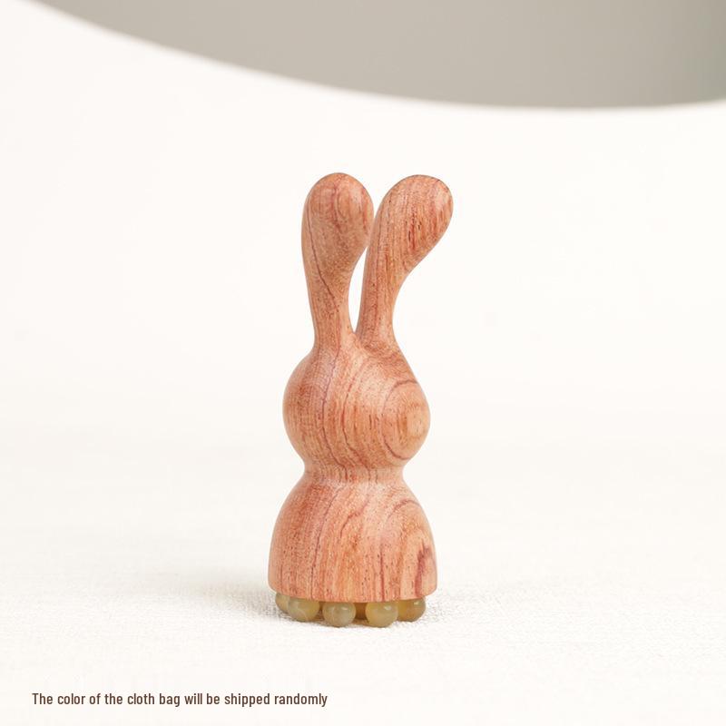 

Natural Green Sandalwood Rabbit Eye Massager & Lotus Seed Face Acupoint Stick