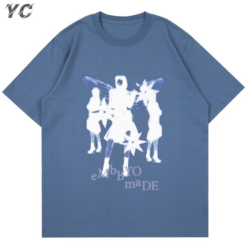 

Hip Hop Mens TShirt Illusion Aesthetic Graphic Gothic Tshirt Streetwear Y2k Oversized Vintage T Shirt Women Clothing Harajuku 4XL