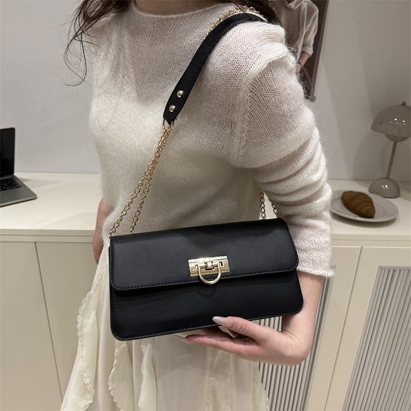 Cadena versátil de temperamento de alta gama, bolso de hombro axilar, bolso bandolera popular de verano, bolso commuter sencillo