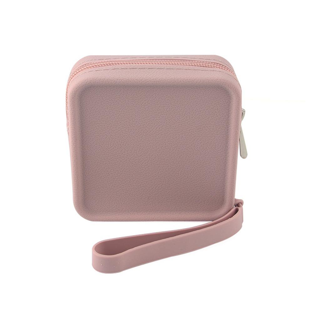 Portable Silicone Makeup Organizer Bag Zipper Multi-Function Earphone Pouch Waterproof Coin Purse Women Girls