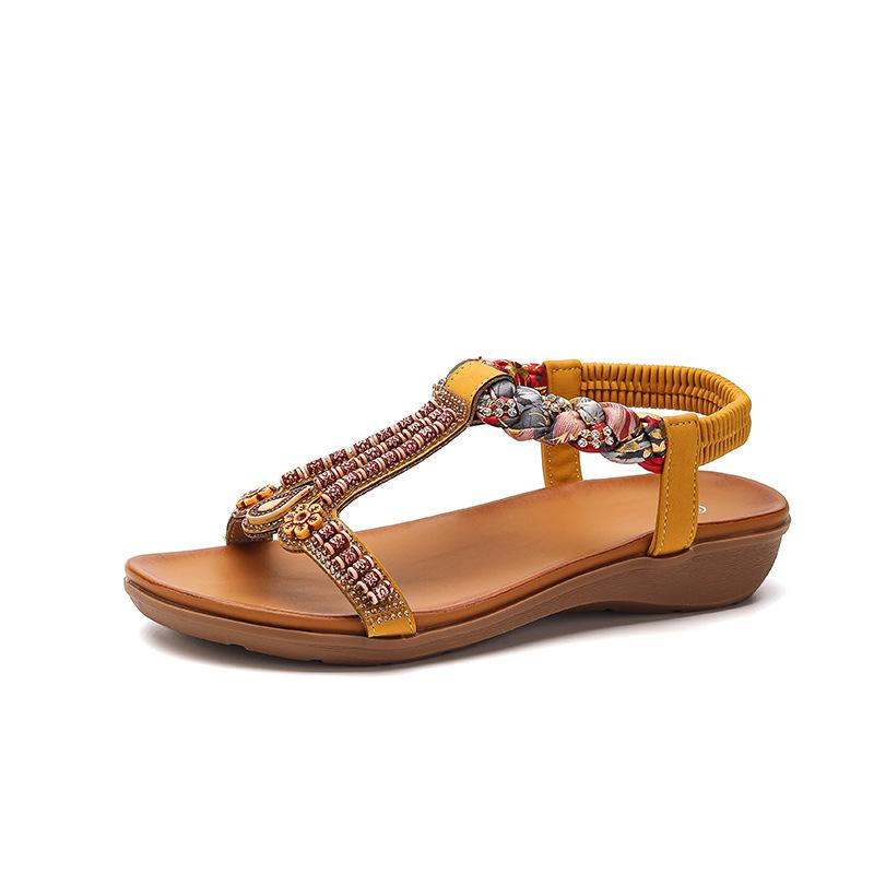 Sommer Neue Vielseitige Mode-Trend Damen Sandalen Elastisches Band Leichte Bequeme Sandalen