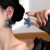 Vintage Blue Butterfly Fairy Earrings - 2026 Holiday Artistic Ear Clips