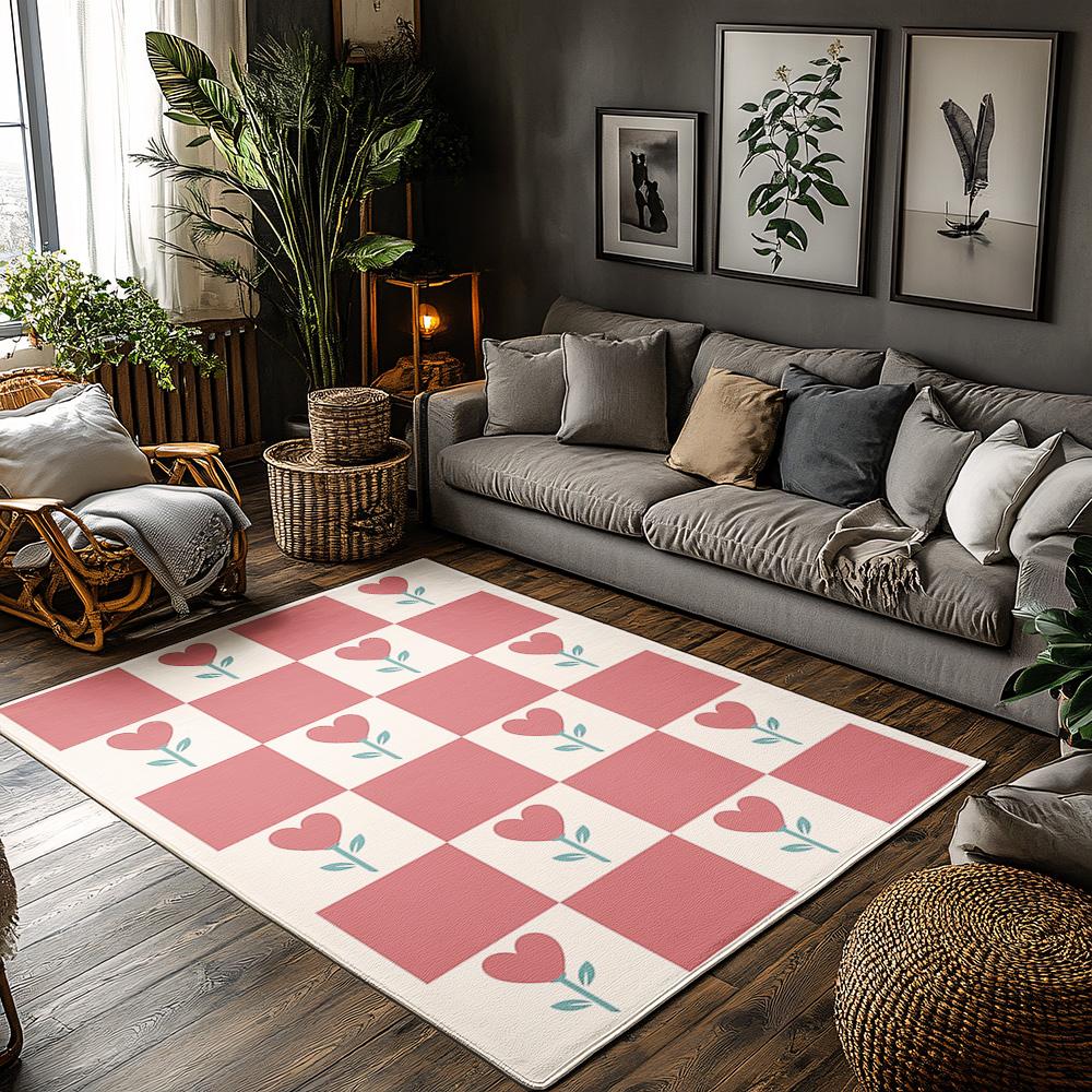 Floral Doormat Indoor Outdoor Welcome Mat Washable Entryway Rug Home Decor Kitchen Floor Mat Cute Flower Pattern Rug 50x80cm20x31in