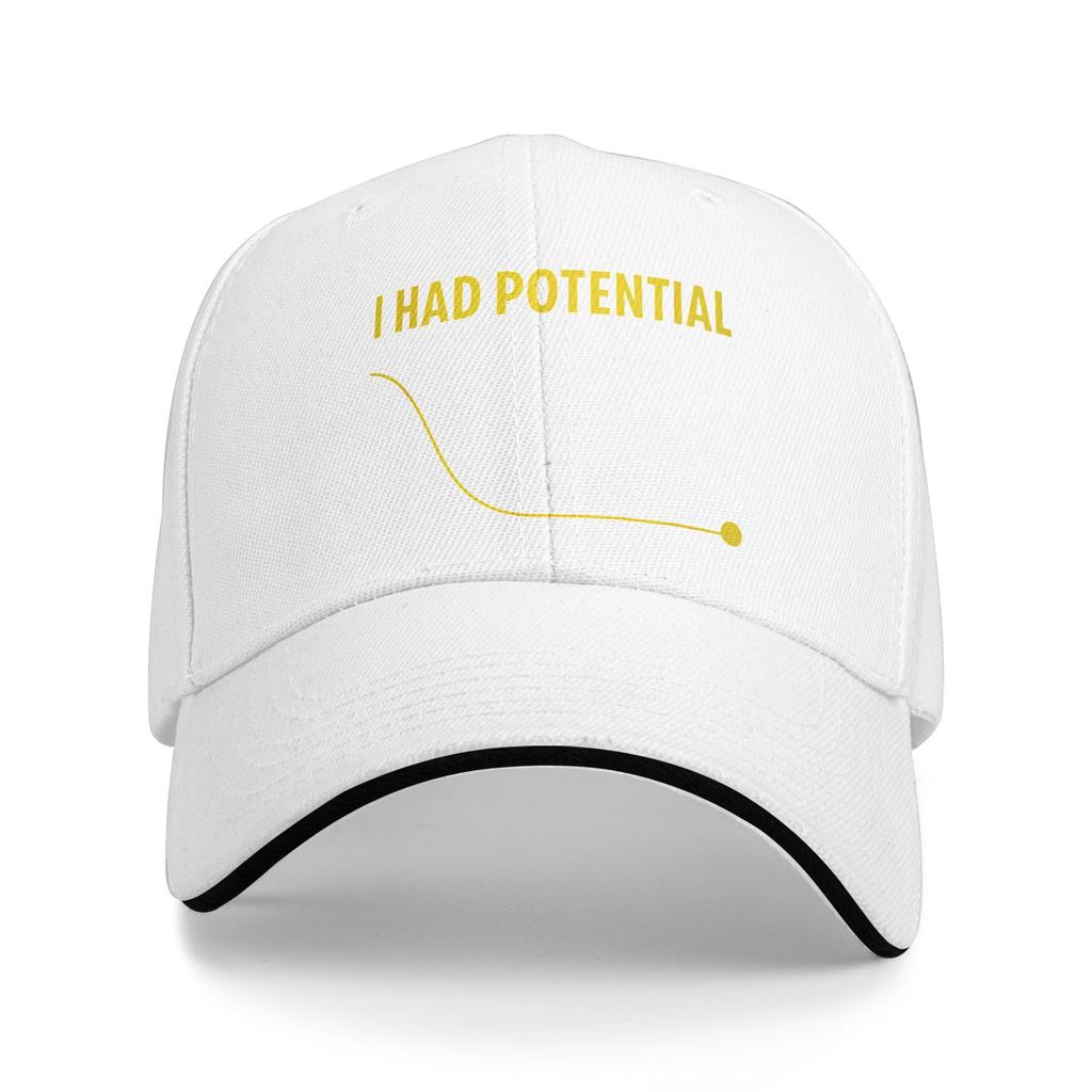 I Had Potential Sun Baseball Cap Summer Street Style Trucker Hat For Unisex-Teens Outdoor Sports Baseball Caps