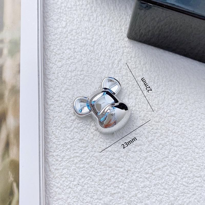 Cartoon Silver Heart-shaped Resin Diy Jewelry  Phone Cases Cups  Toothbrushes  Patches  Shoes  Hair Accessories Handcrafted Materials