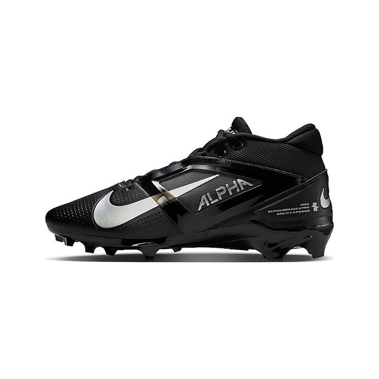 Nike Alpha Menace 4 Pro Black Metallic Silver Unisex Sneakers FD7037-002