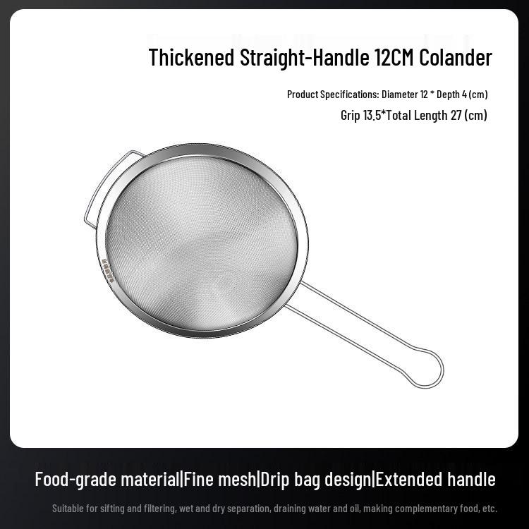 Stainless Steel Fine Mesh Food Grade Strainer for Soy Milk and Fish Soup