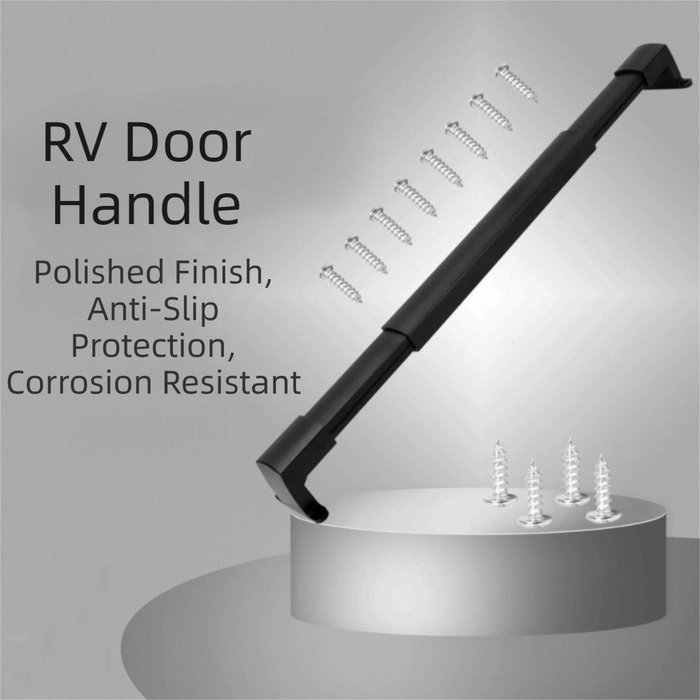 Aluminum RV Screen Door Handle Adjustable Aluminum Crossbar RV Entry Handle  RV Screen Door