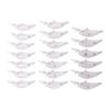 20PCS Lure Blank with Metal Connector 5.9CM Artificial Transparent DIY Unpainted Deep Diving Minnow Lure