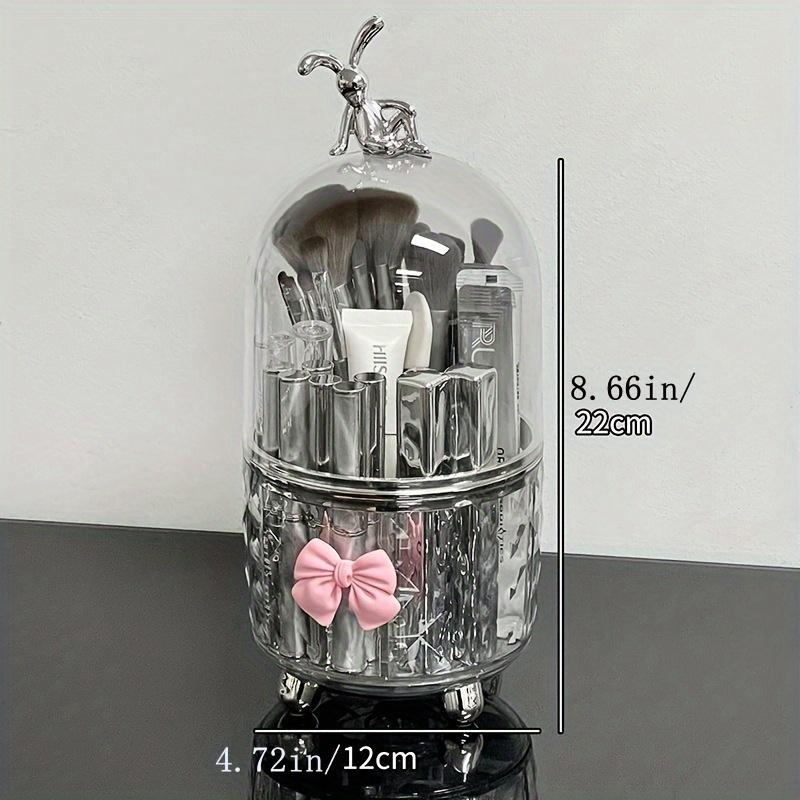 

Вращающийся на 360° держатель для кистей для макияжа, органайзер для косметики, ящик для хранения косметики, пенал для хранения помады чистый