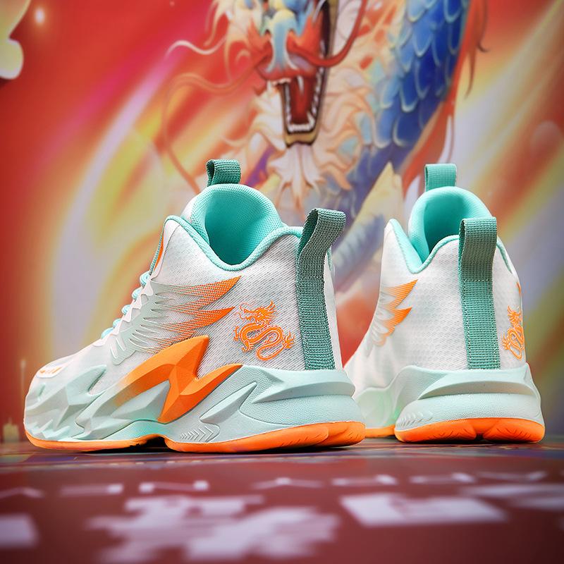Neue Herbst atmungsaktive Basketballschuhe Paar Student Jugend Professionelles Spiel Echter Kampf Leichte High-Top Sportschuhe