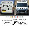 Autoaufkleber Berge Wohnmobil Grafiken Vinyl-Abziehbilder für Fiat Ducato Peugeot Boxer Citroen Jumper Camper Van Tuning Zubehör