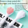 1PC face wash brush Internet celebrity soft hair deep brush silicone manual cat claw cleansing brush long handle artifact dirt face cleansing female