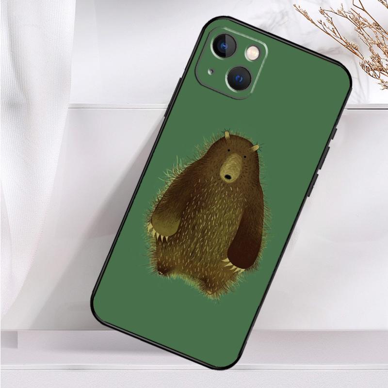 

Cartoon Grizzly Bear Shockproof Case For iPhone 17 15 16 Pro Max 11 14 Plus 12 13 Mini 16e 17 Air Phone Cover iPhone 16Pro MAX