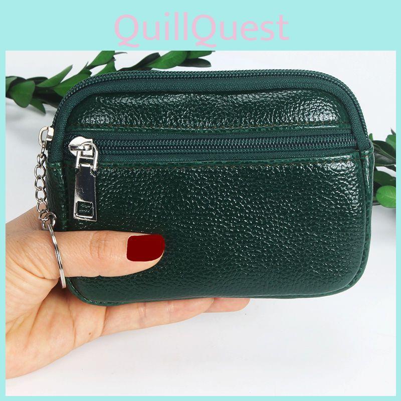 Porte-monnaie uni à fermeture éclair Design compact pour un usage quotidien