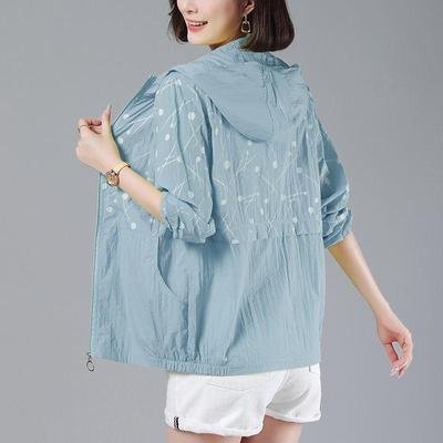 Sommer Dünne Basis Mantel Frauen Sonnenschutz Kleidung Mit Kapuze Jacken Mode Lässig Lose Oberbekleidung