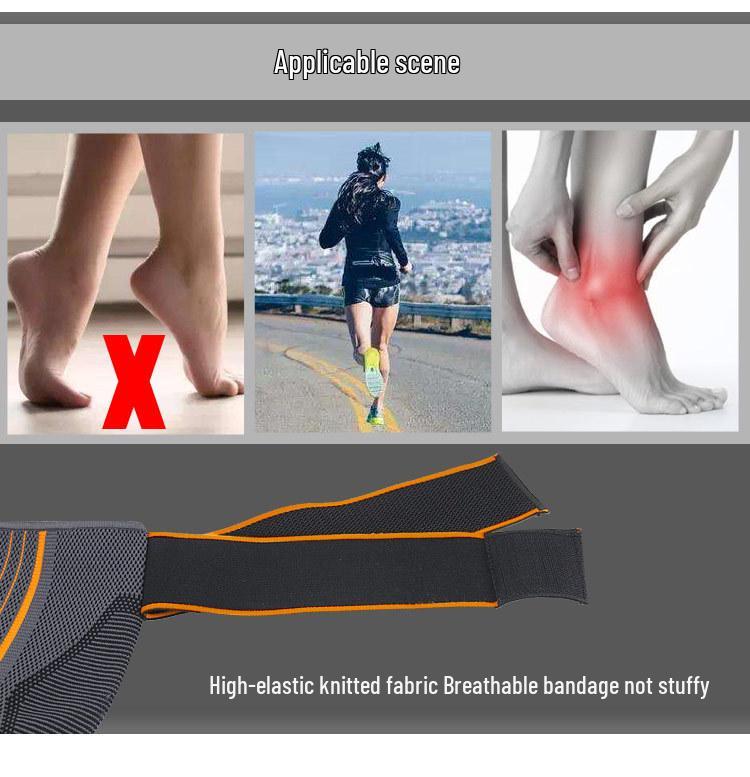 Ankle Brace Straps: Anti-Sprain Velcro Compression Knit Protector for Unisex Sports - Running & Basketball Warmth