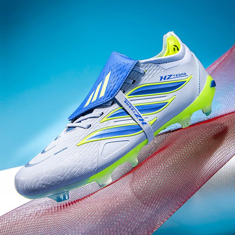 Bestseller transfronterizo: Zapatillas de fútbol profesionales de media caña para césped con tacos largos, zapatillas de entrenamiento de competición para hombre y mujer, ZAPATILLAS DE FÚTBOL