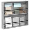 Magazine Shelf Grey Sonoma 80 x 12 x 70 cm Particleboard