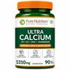 Pure Nutrition Ultra Calcium 1310mg – 90 Veg Tablets | With Vitamin D3, K2, Zinc & Magnesium | Bone, Joint, Muscle & Immune Health Support | Cal
