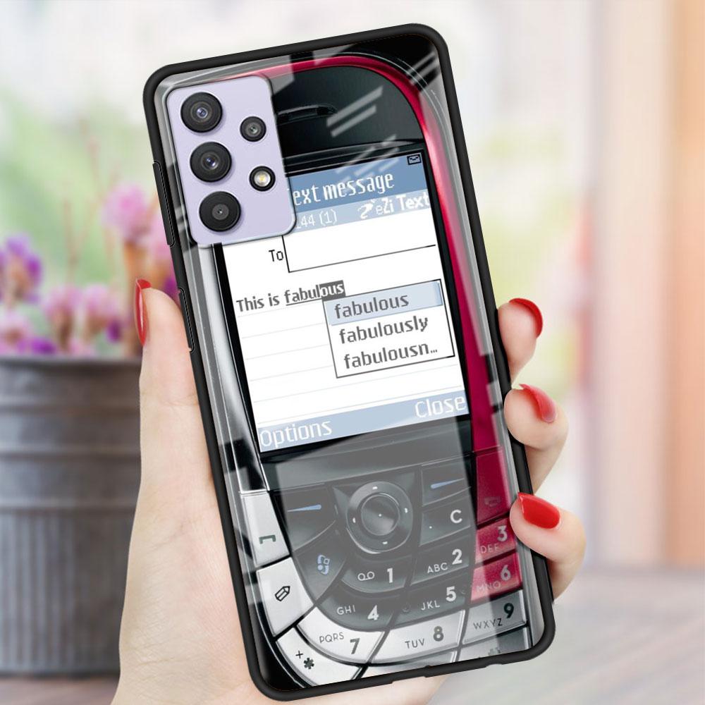 Magnetisches Radio Kassetten Glas Etui Für Samsung Galaxy A52 A71 A50 A51 A70 A21s A31 A72 A10 A12 A30 A22 5G Handyhülle