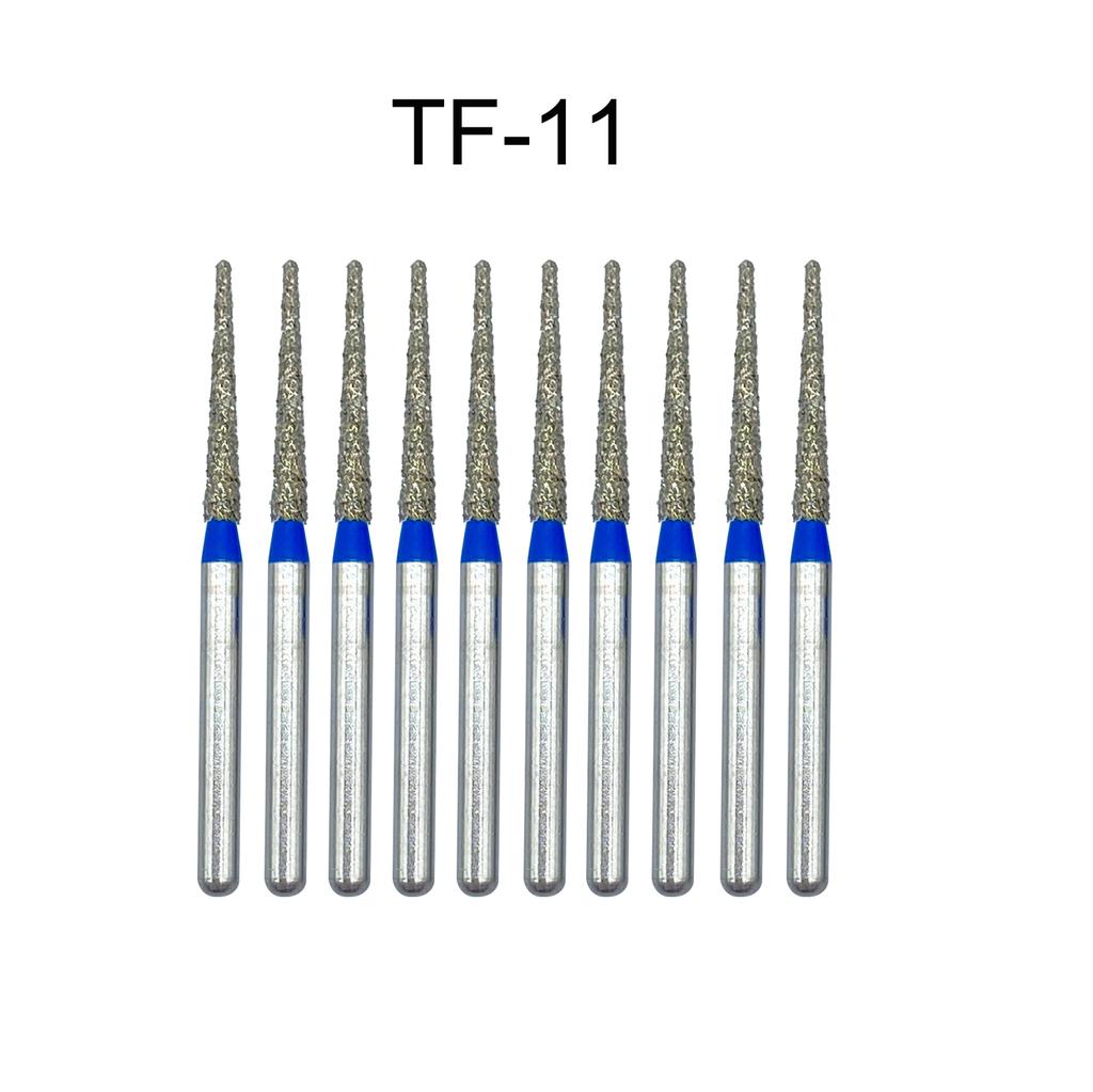 Nun Ck 10 Stück/Packung Dental Diamantbohrer für Hochgeschwindigkeits-Handstück Zahnarztbohrer FG-Serie Durchmesser 1,6 mm