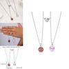 Spiderman Couple Magnetic Necklace With Geometric Pendant For Women