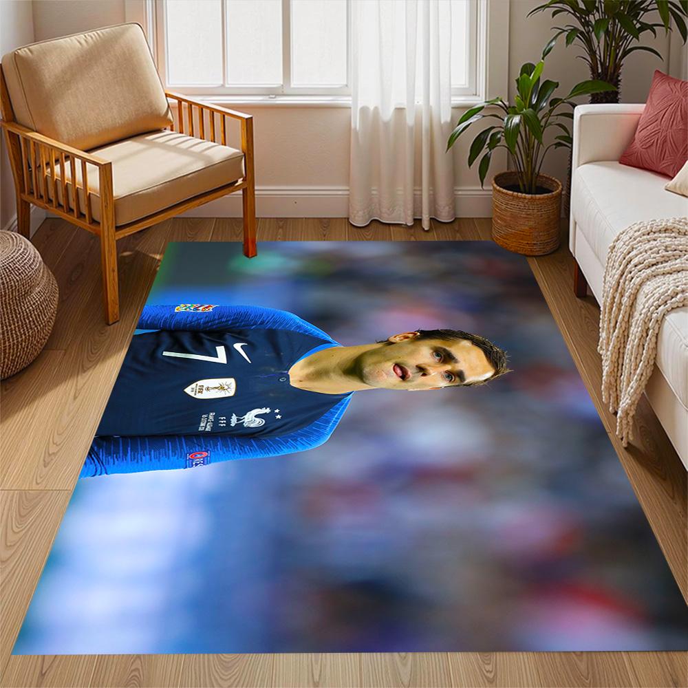 Atletico Madrid's Player Action Carpet Perfect for Decorate room Outdoor Hallway Bedrooms Anti-slip Rug Decorate Offices Best for Christmas