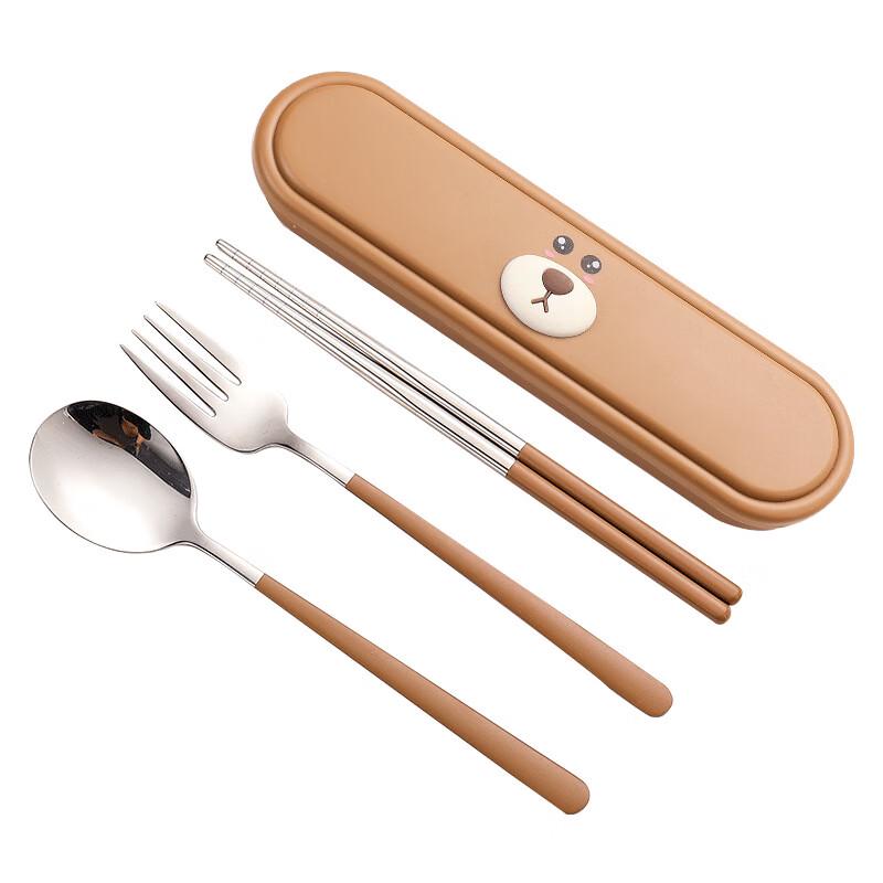 Pink Pig Portable Stainless Steel Cutlery Set