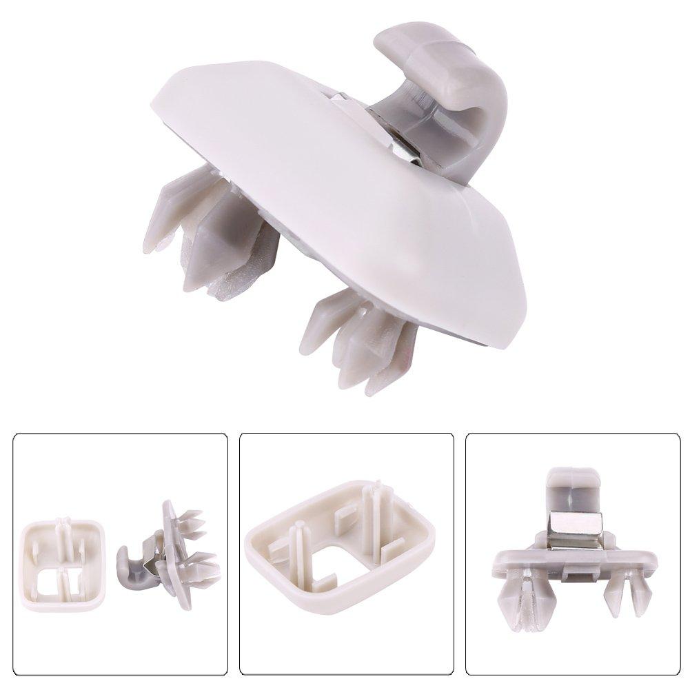 EBTOOLS Car Front Sun Visor Clip 8E0857562A Sun Visor Buckle Plastic Interior Sun Visor