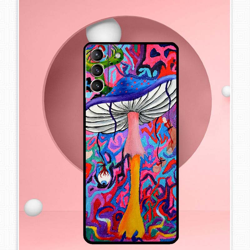 Psychedelic Mushrooms Florals Case For Samsung Galaxy S25 Ultra S25 FE S20 S21 S22 S23 Plus S9 S10 S24 Ultra Cover Funda