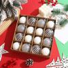 16pcs 6cm Christmas Hanging Balls Set Foam Xmas Tree Ornaments Christmas Balls Pendant  Party Favors