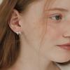 [Worn by Celebrities] (Silver 925) Sailor Ribbon Earrings EC3074