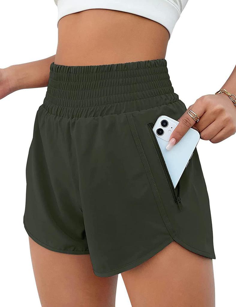 New Hot-Selling European Style High-Waisted Casual Yoga Running Shorts