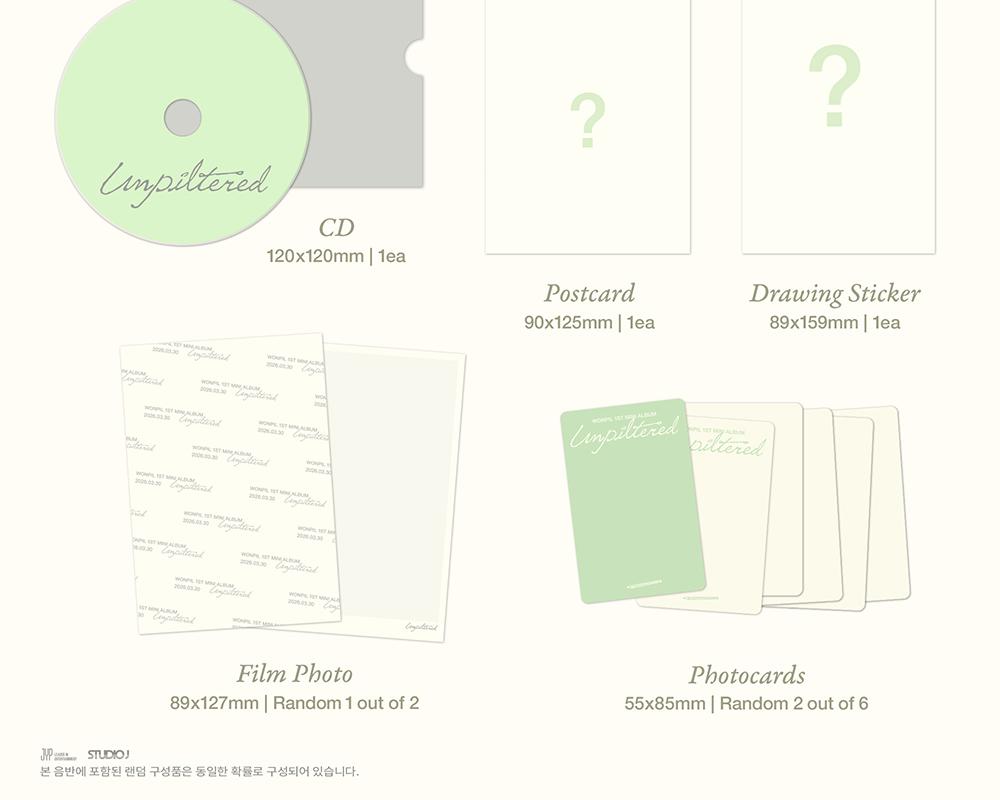 [POB] WONPIL (DAY6) [Unpiltered] 1st Mini Album (Book Pouch Ver.)