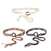 Braided Waistband Women Fashion Accessory Handmade Waist Belt With Tassels Trendy Summer Vacation Beach Waist Chain