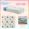 JOKINECO Baby Play Mat, 195x177x1.5cm, Double-Sided Pattern, Foldable, Soundproof, Waterproof, Safe Material, Non-Slip, Dinosaur + Car Design