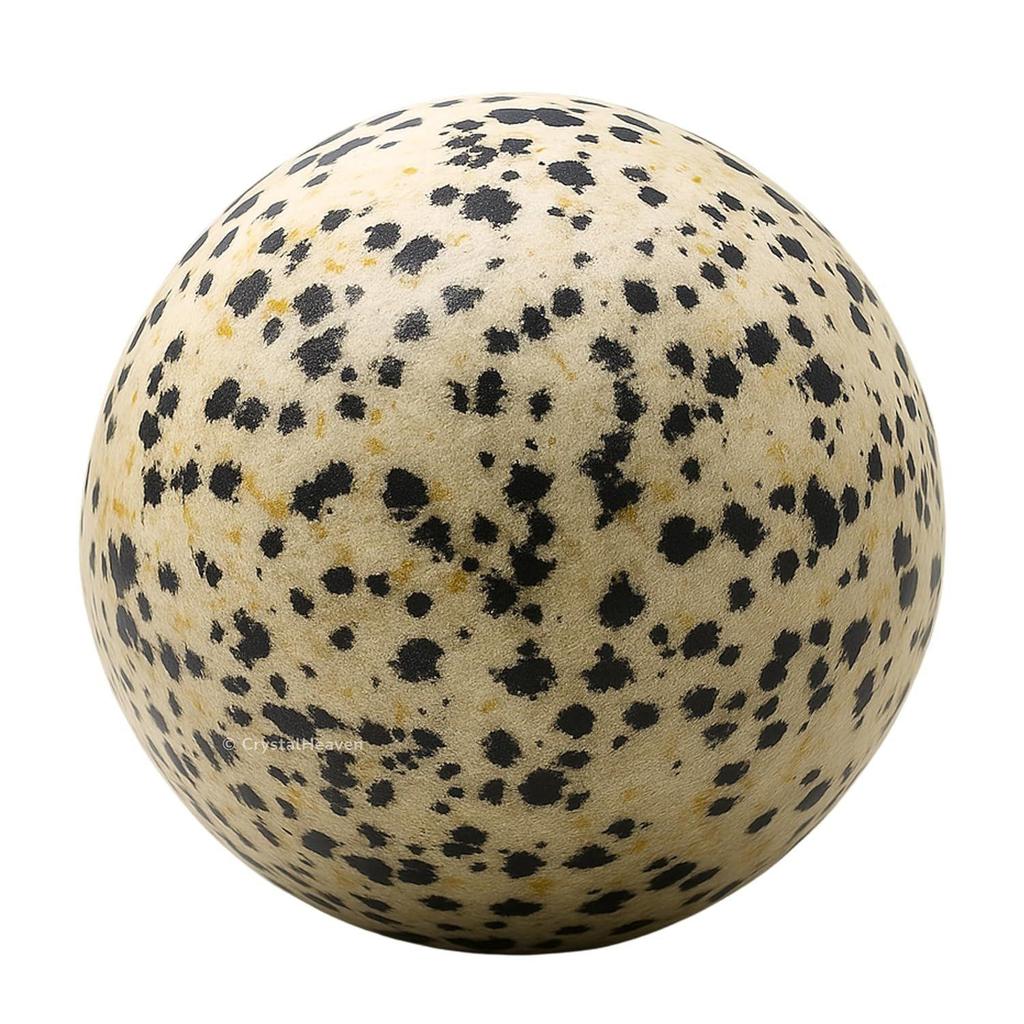 Certified Dalmatian Jasper Crystal Ball for Meditation - Premium Crystal Vastu Items for Home and Feng Shui Items