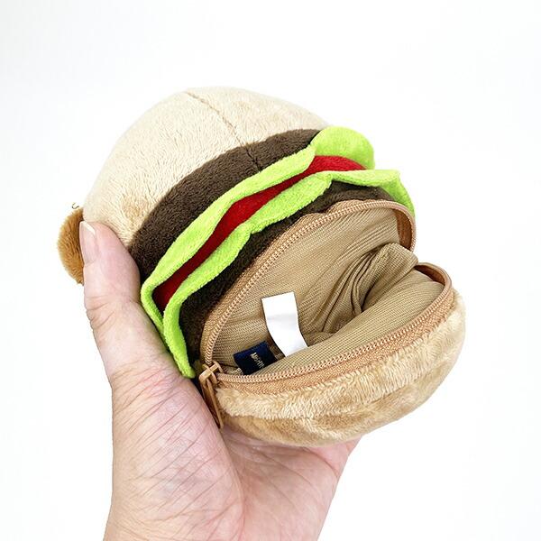 Sanrio Hangyodon Hamburger Pouch Plush Ball Chain
