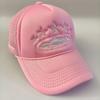 Nieuwe Unisex Bedrukte Baseballpet Ademende Mesh Zonneklep Hip Hop Truckerpet Straatmode Sportpet Zwart Eén Maat